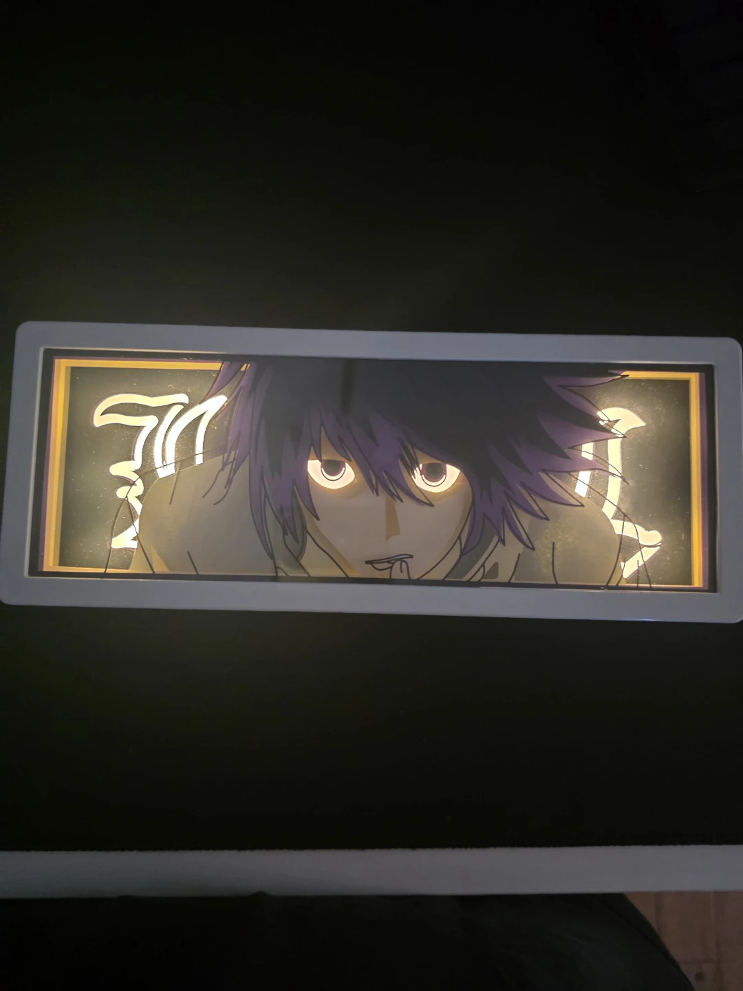 Death Note L Paper Cutting Light Box