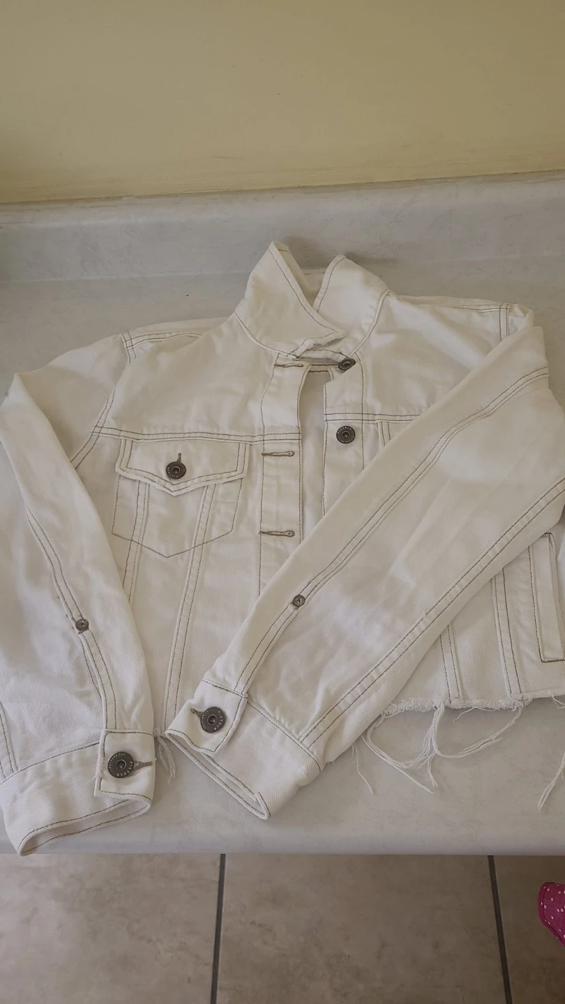 Pistola white denim jacket