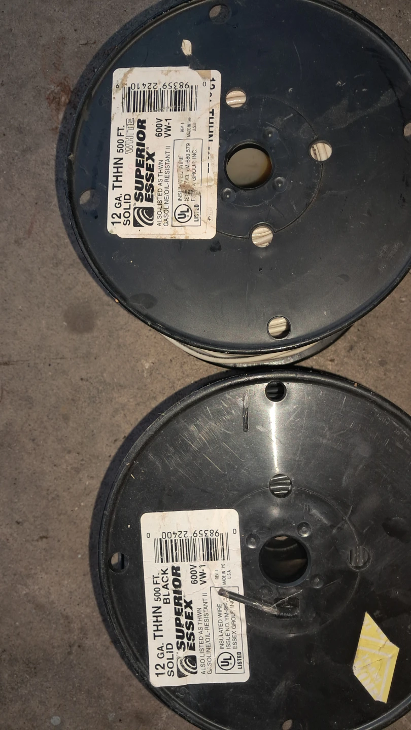 12 gauge TNNH insulated solid copper wire. - photo 2