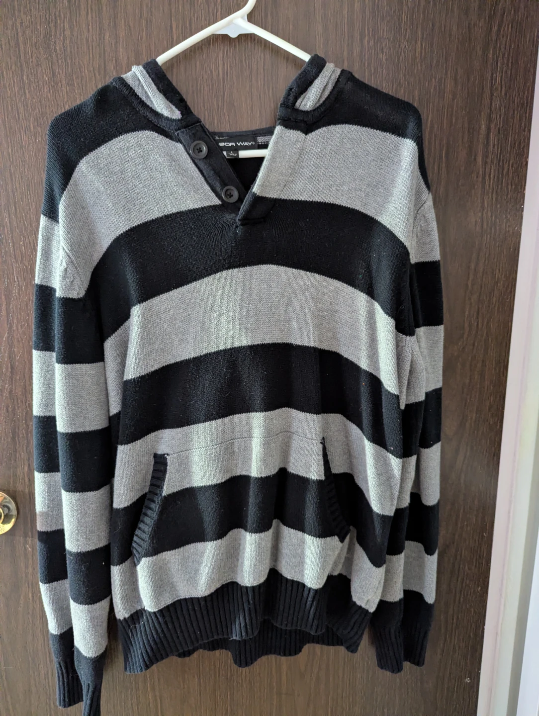 Arbor Way Striped Hooded Sweater