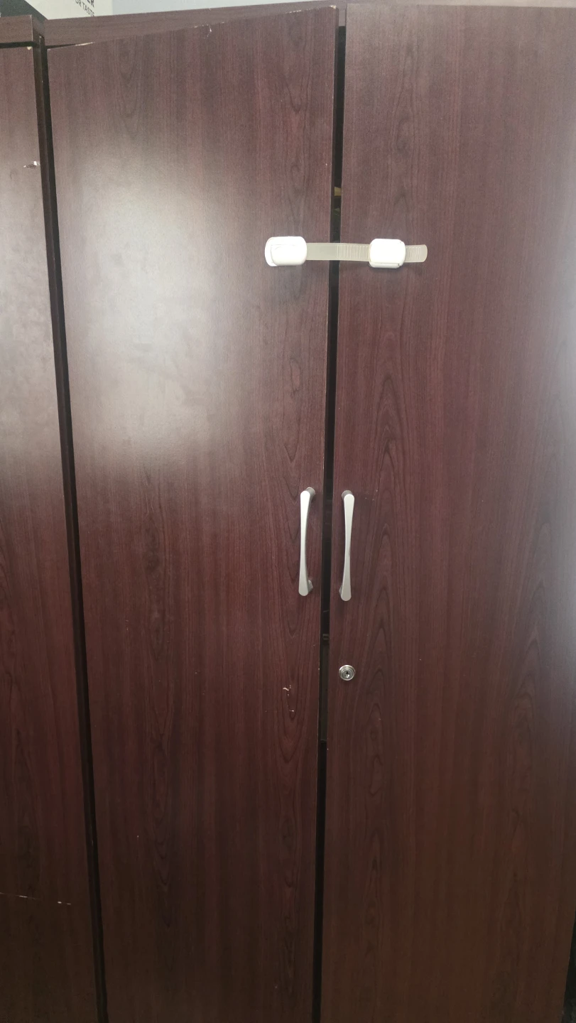Dark Wood Finish Wardrobe Closet - photo 2