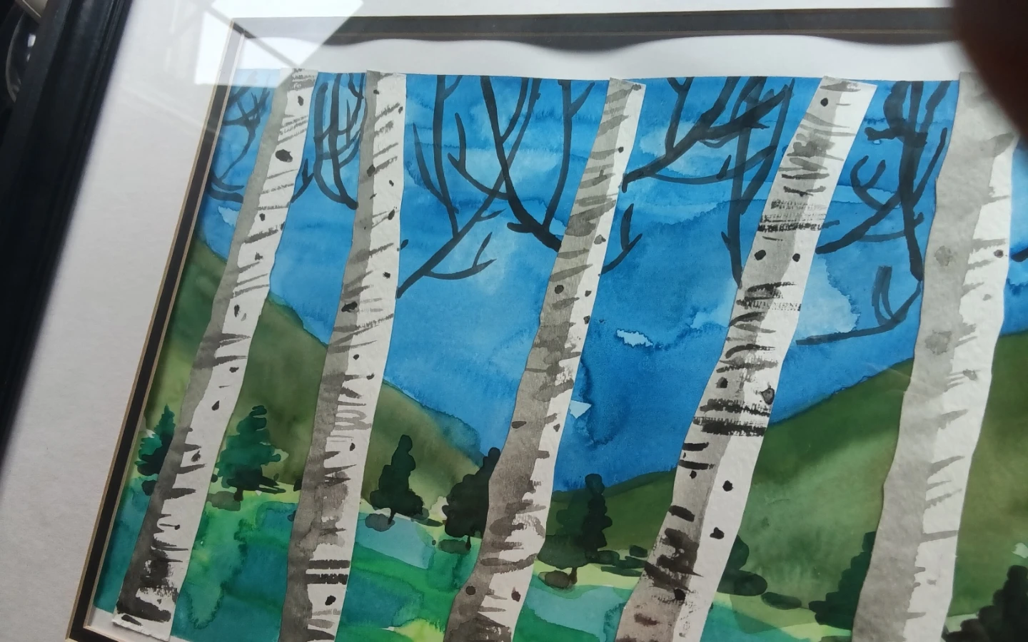 Original Mixed-Media Watercolor Collage - photo 3