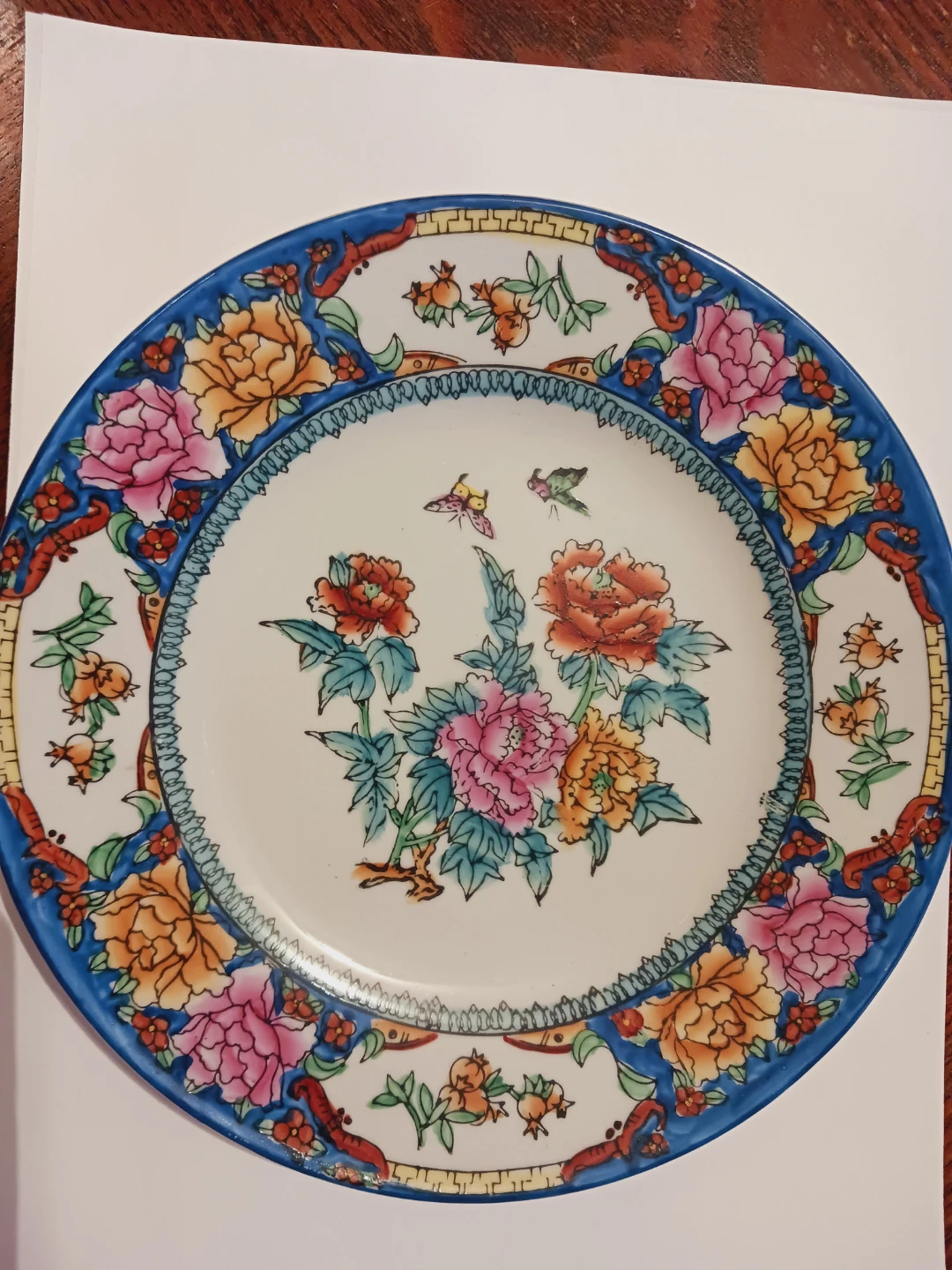 Beautiful Vintage Decorative Floral  Plate - photo 3