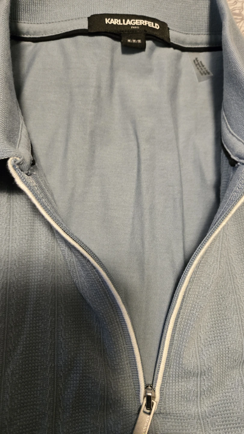 Karl Lagerfeld Paris Quarter-Zip Polo Shirt