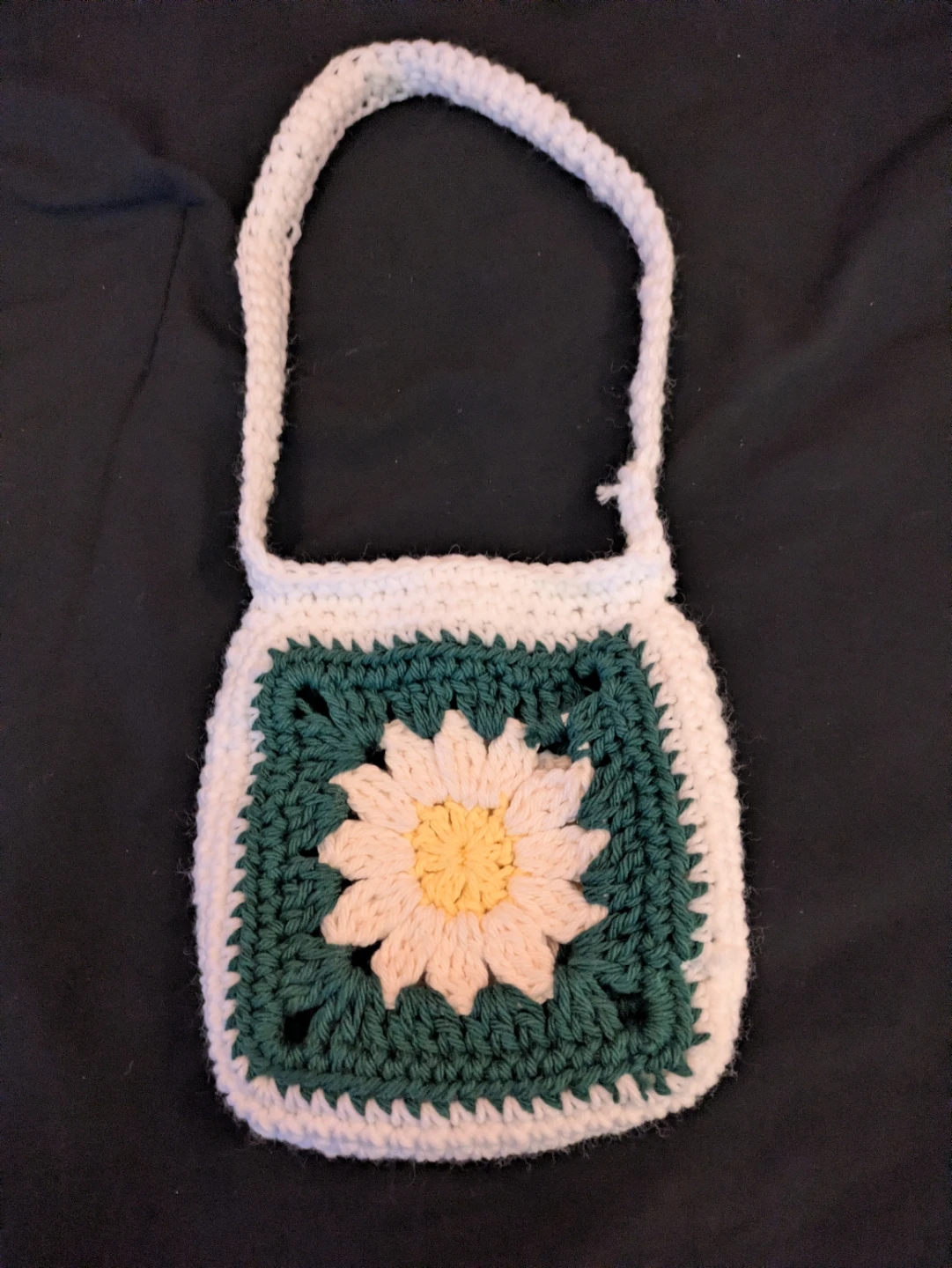 Handmade Crochet Flower Bag