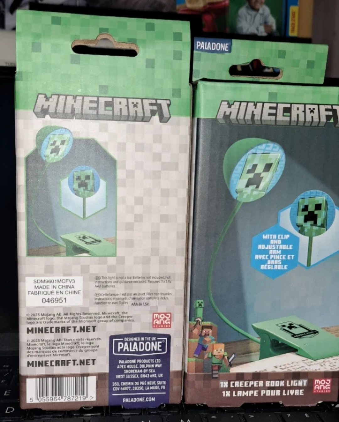 Minecraft Creeper Book Light - Paladone x 2 - photo 2