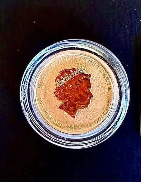 “Battle of the Coral Sea” 1/10 pure 9999 gold coin in capsule. - photo 2