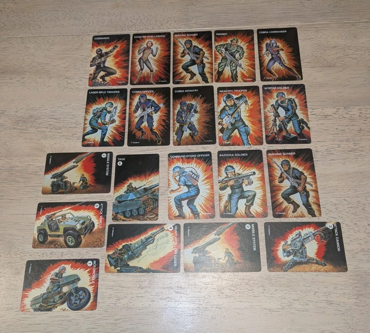 Vintage Hasbro G.I. Joe Trading Card Collection
