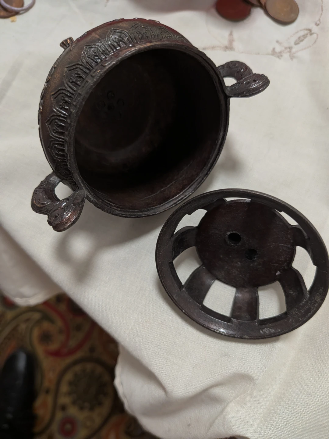 Decorative Bronze Incense Burner - photo 2