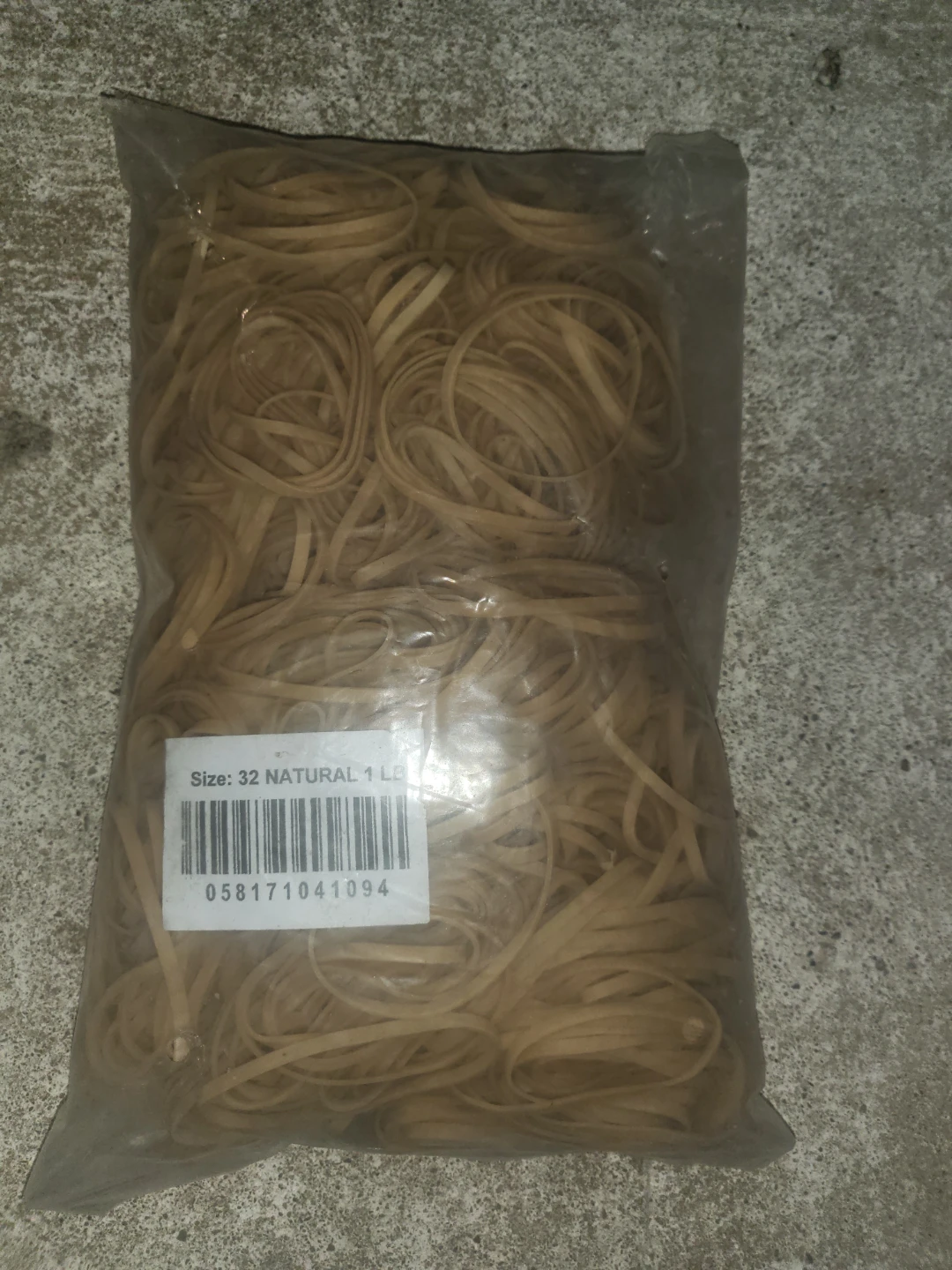 Natural Rubber Bands Size 32 1 lb Bag