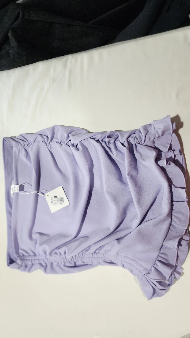 Revamped Lavender Ruffled Top