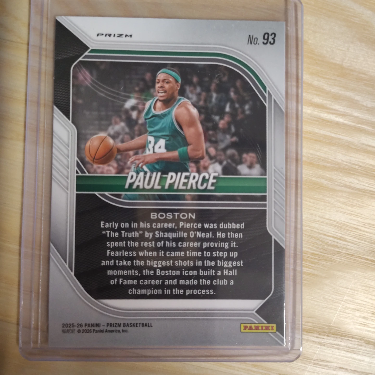 2025-26 Panini Prizm Paul Pierce Basketball Card - photo 2