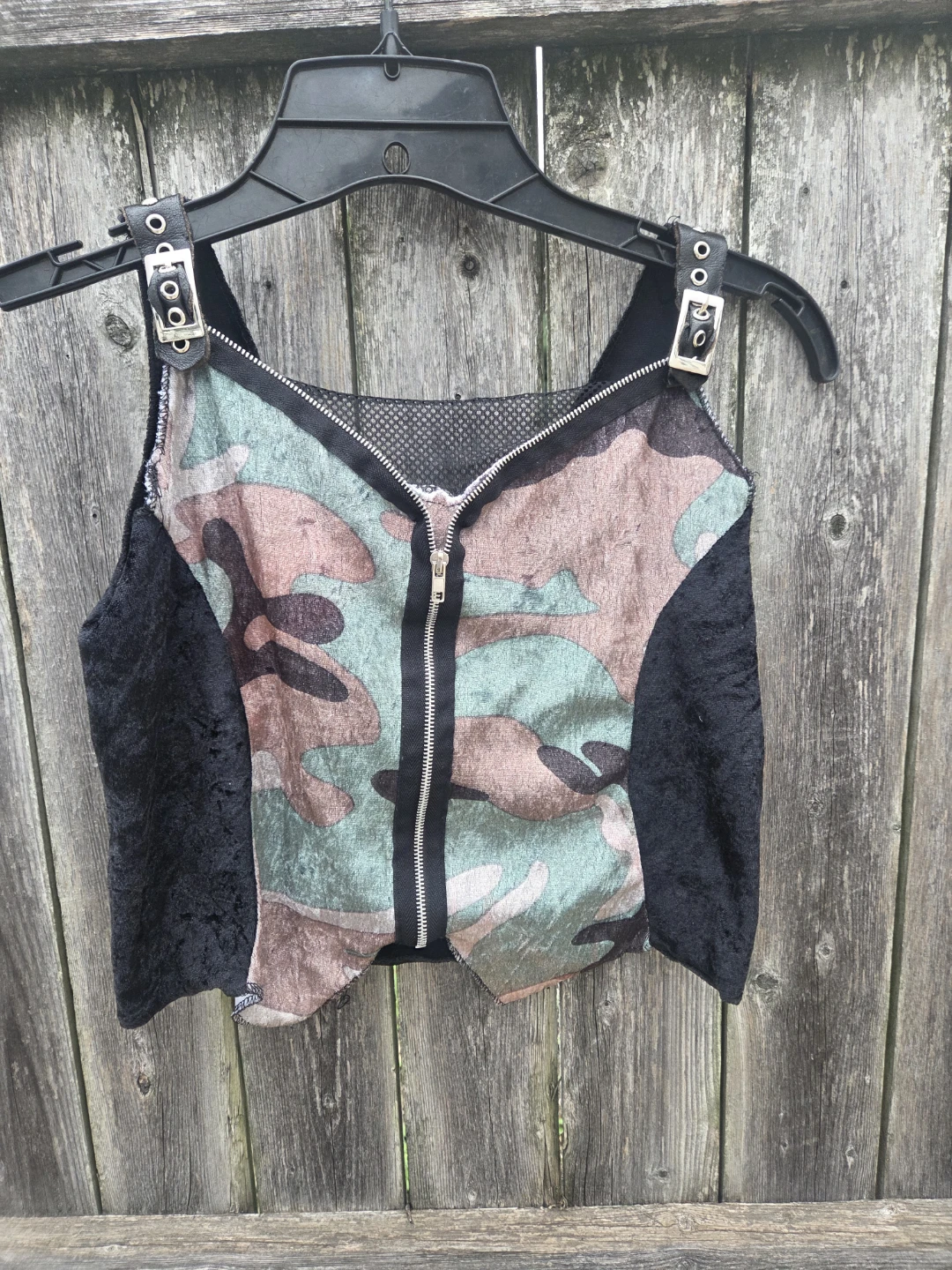 Rubies Camo Velvet Crop Top