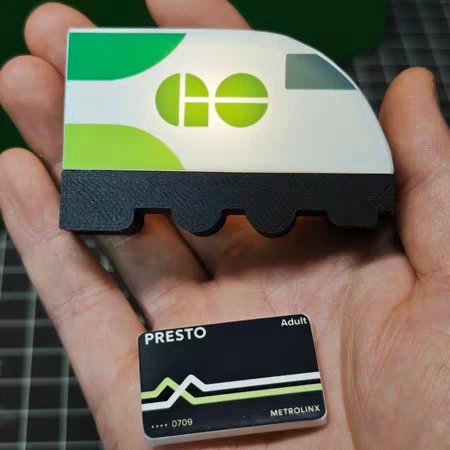 GO Train & Presto Card light Ornament Set new - photo 3