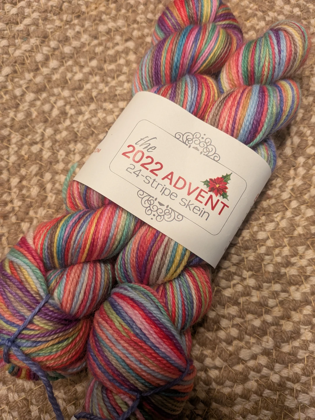 2022 Advent 24-Stripe Yarn Skein