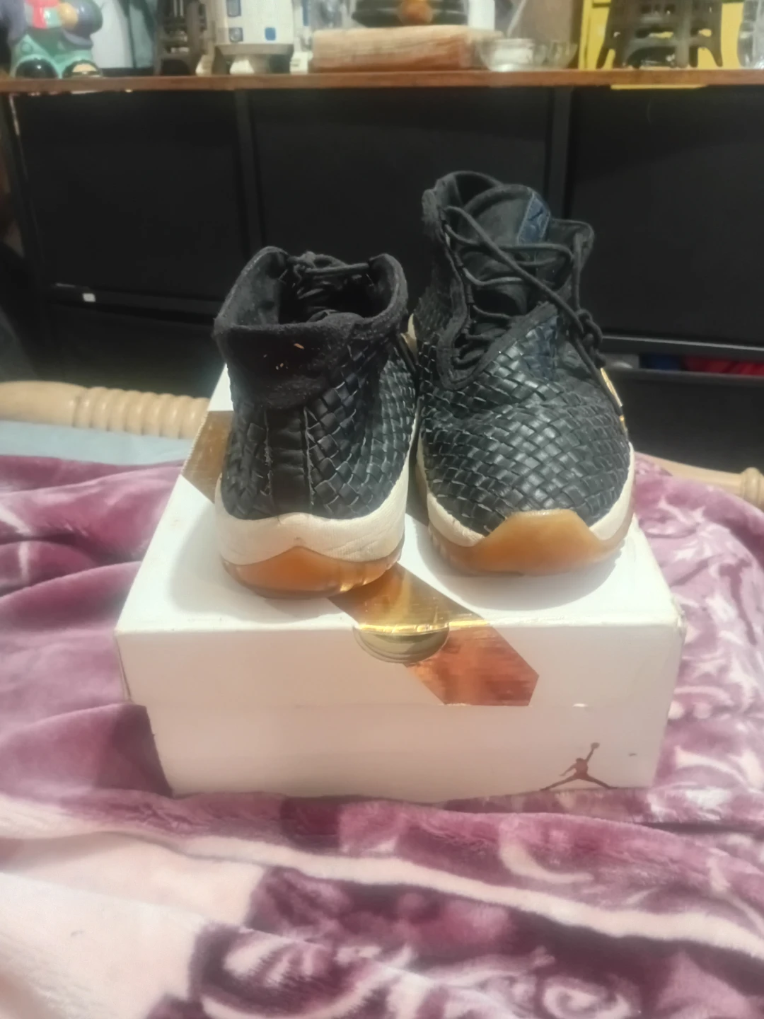 Jordan Future Black Woven Sneakers