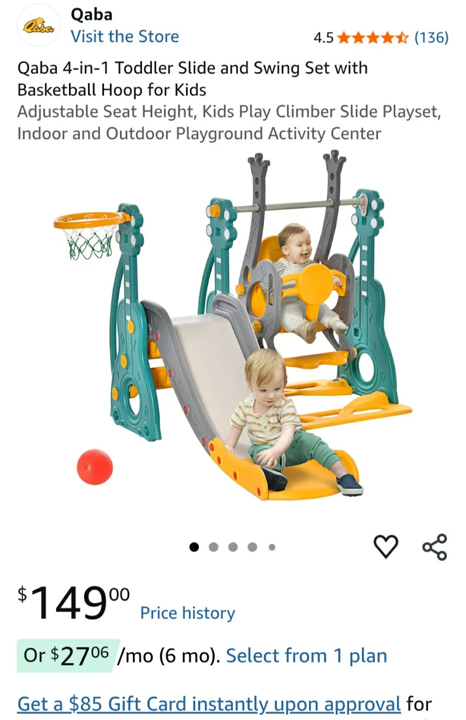 Qaba 4-in-1 Toddler Play Set - photo 4