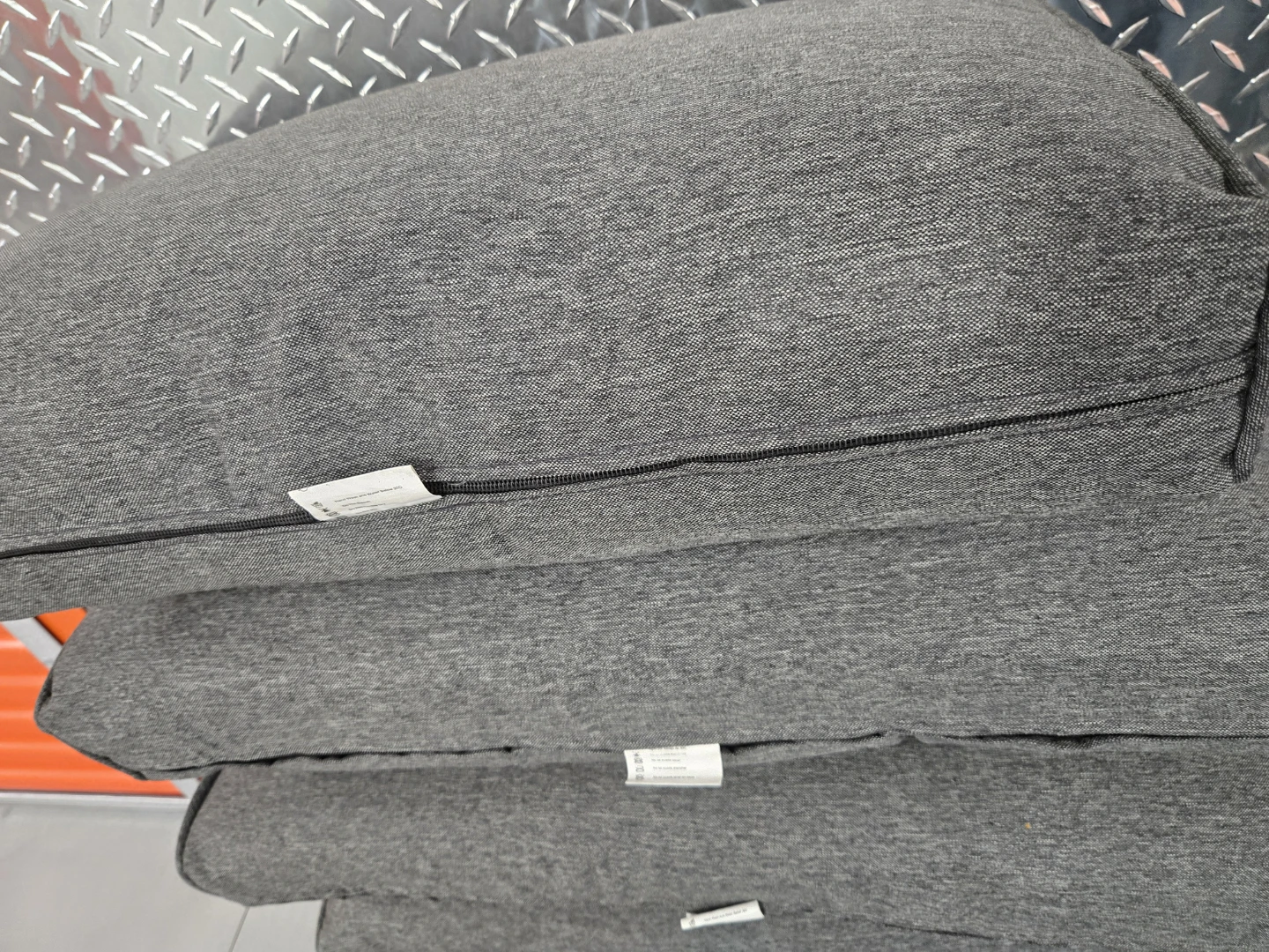 7-Piece Deep Seat Patio Cushion Set Grey - photo 5