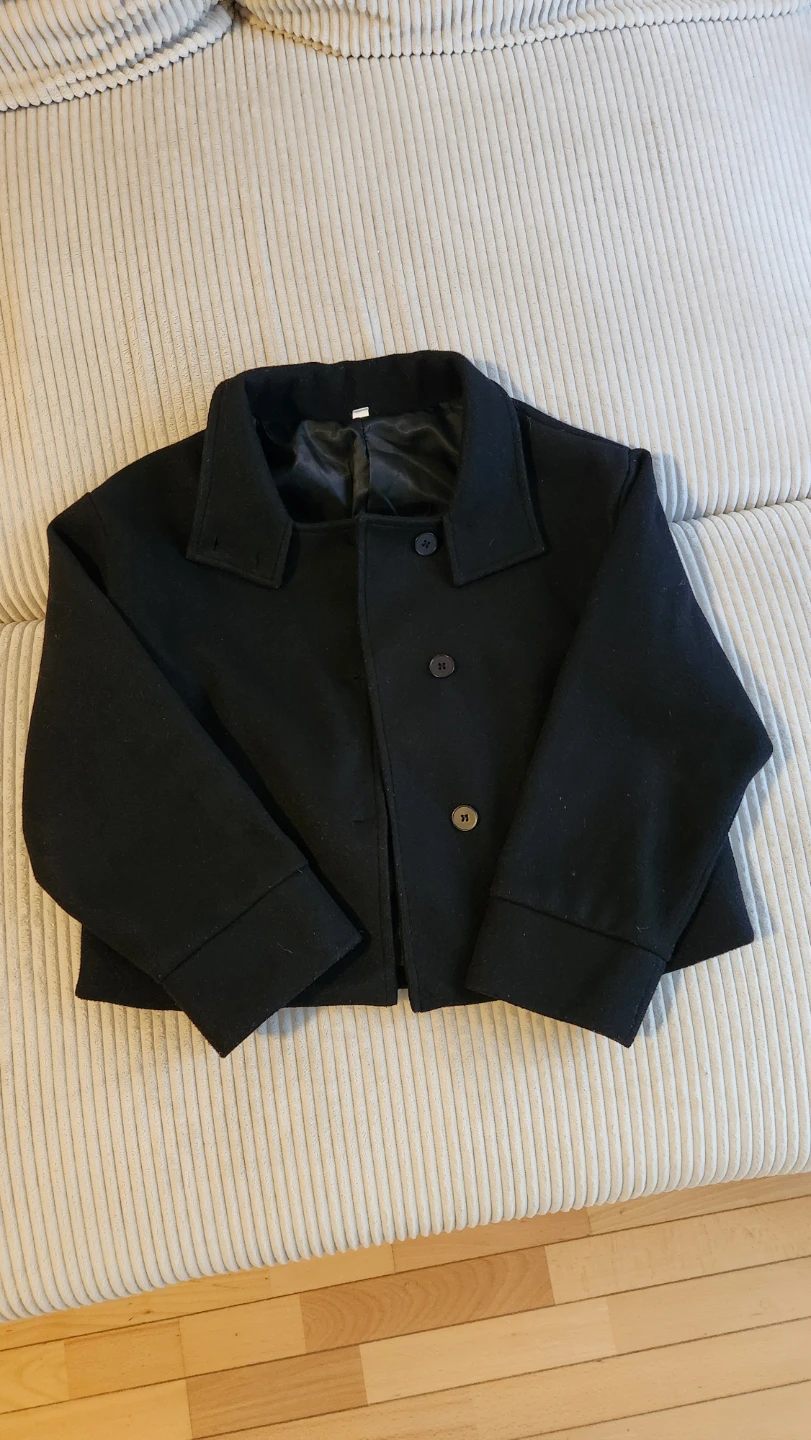 Shein Black Cropped Jacket