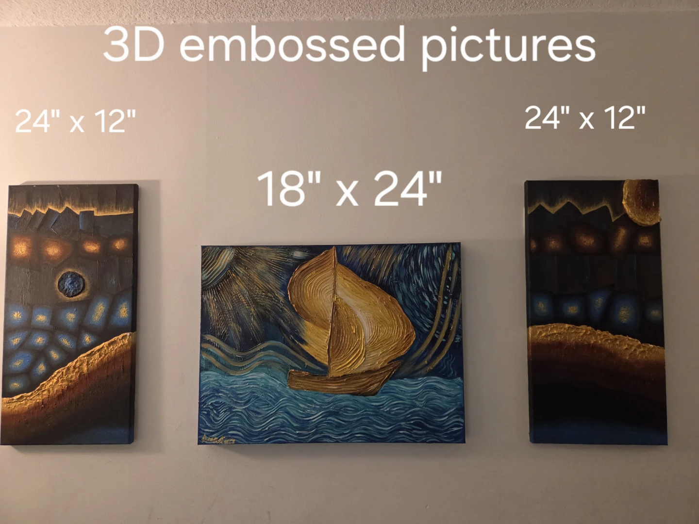 Assorted decorative canvas wall art - photo 3