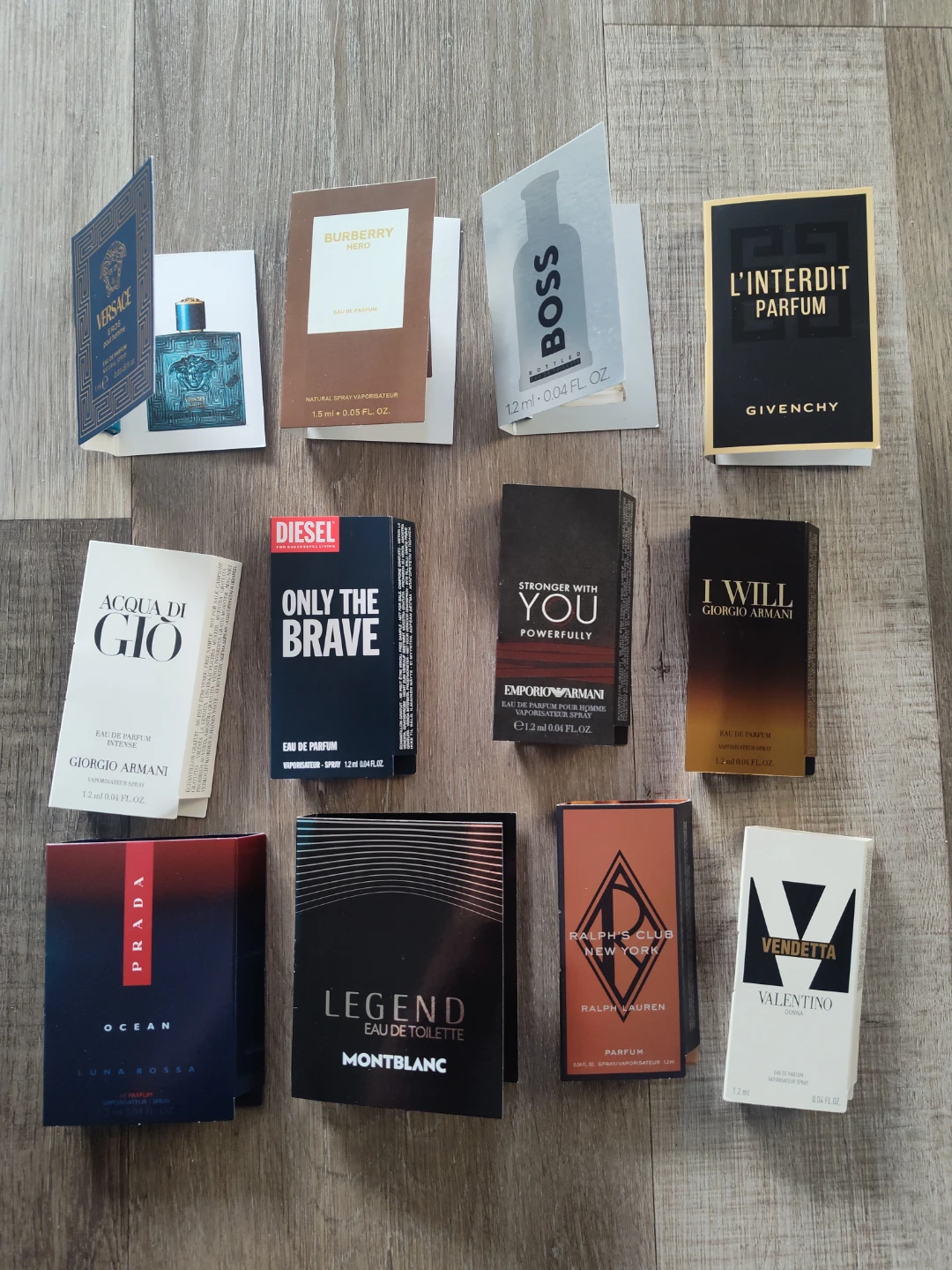 BN perfume samples bundle for man 12pcs