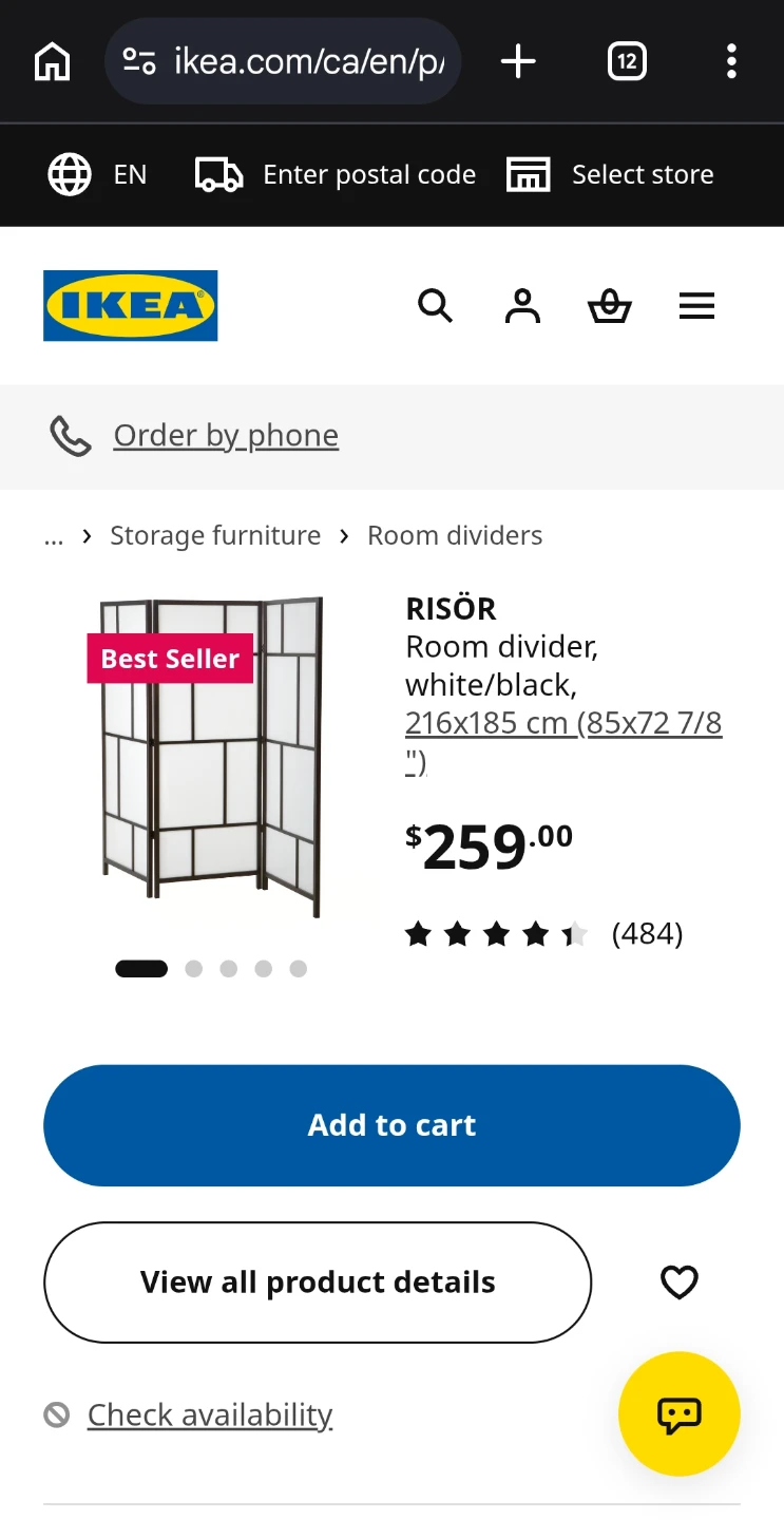 IKEA RISÖR Room Divider - photo 2