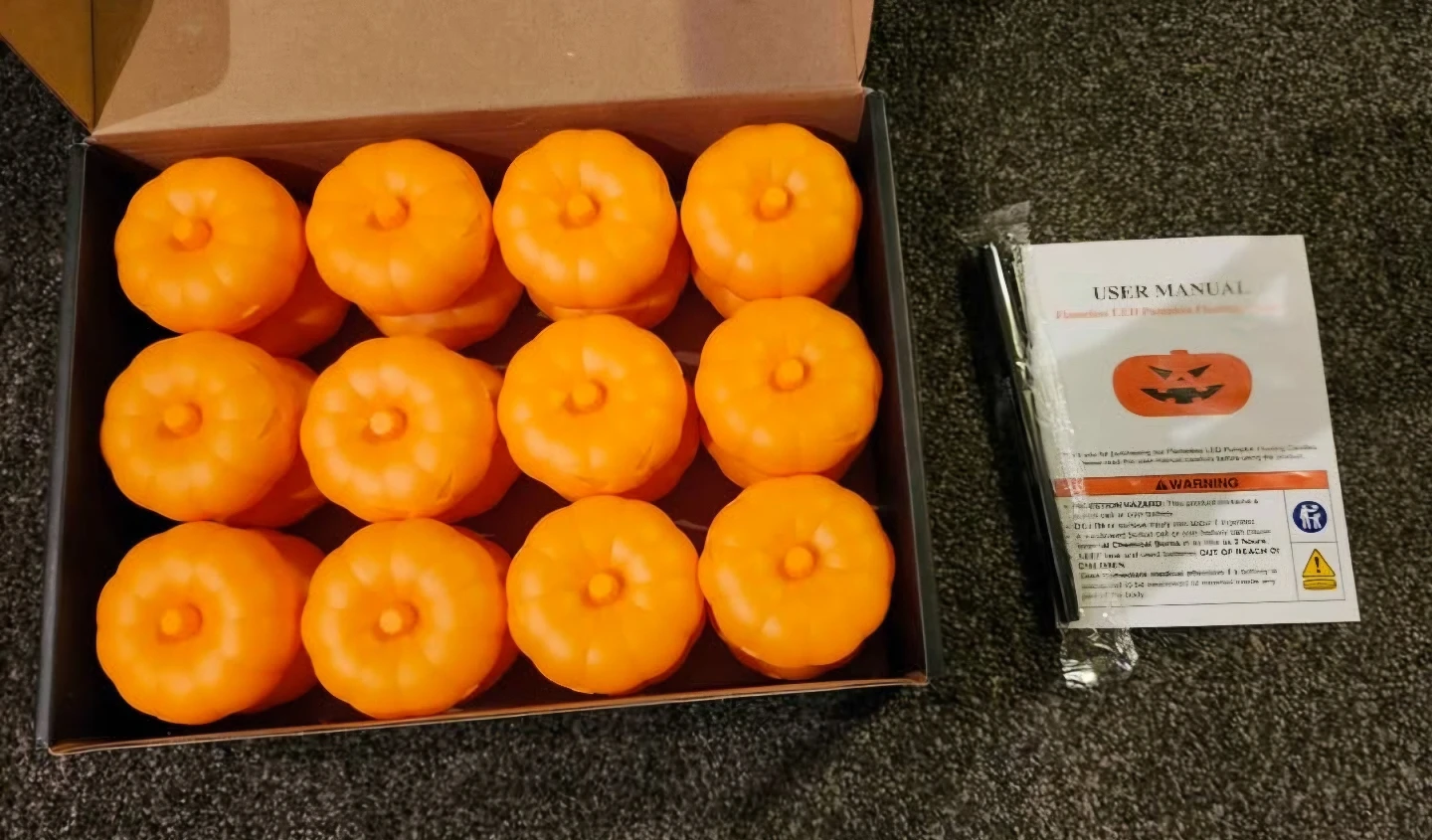 Set of 24 LED Halloween Pumpkins - photo 4