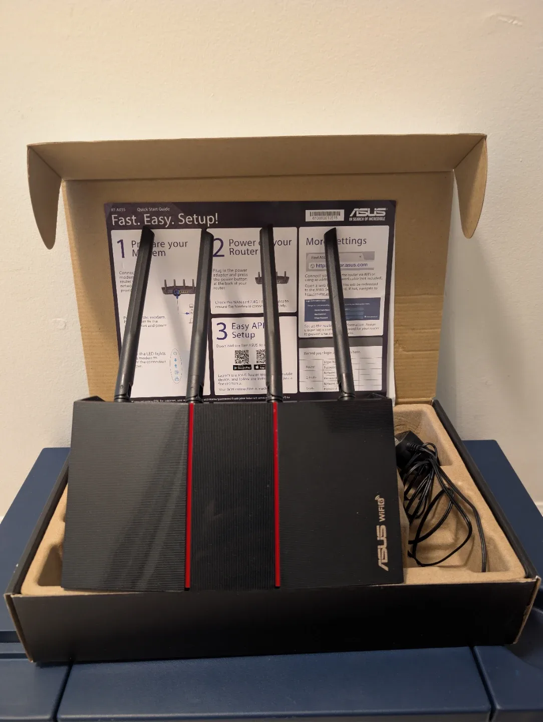 ASUS RT-AX55 AX1800 Dual Band WiFi 6 Router