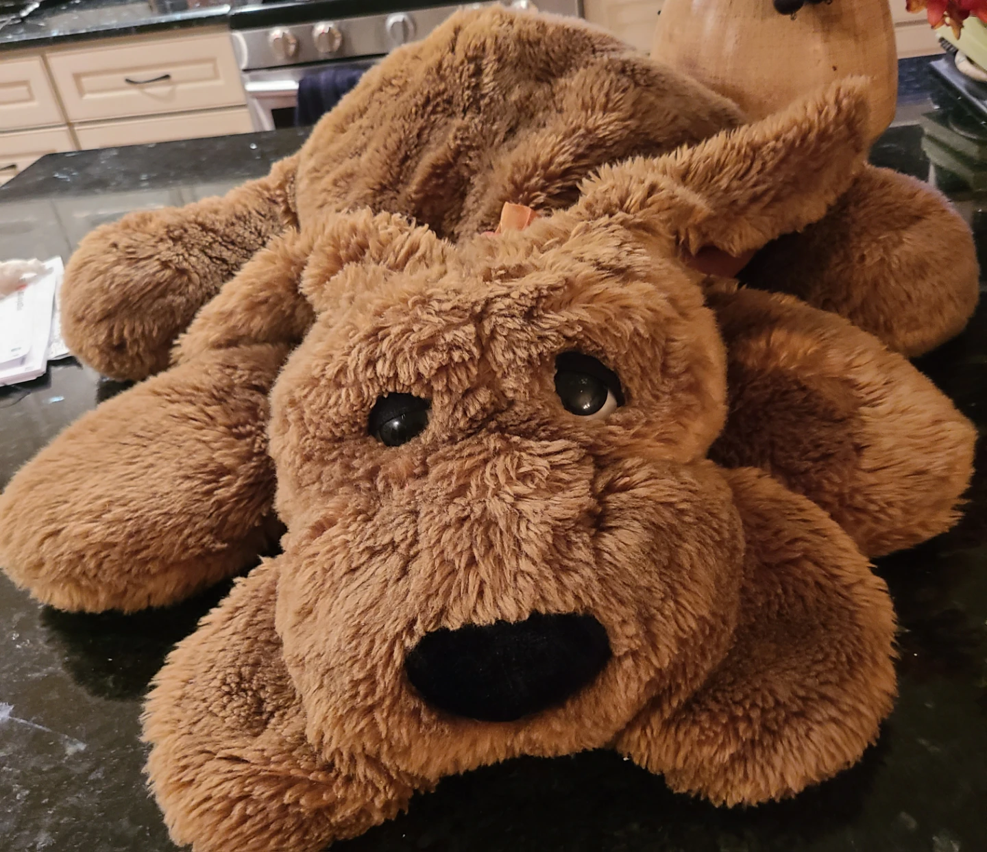 Large Brown Plush Dog Stuffed Animal