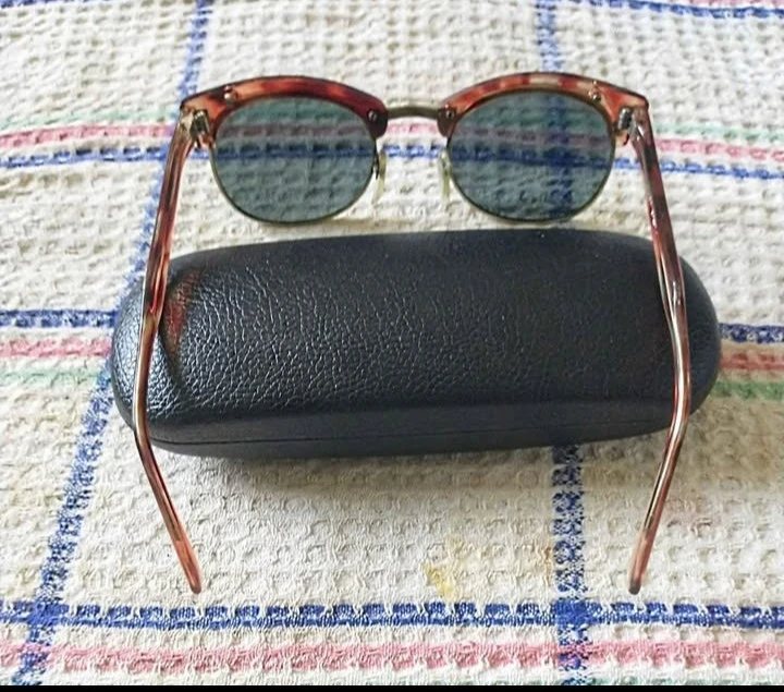 Tortoiseshell Pattern Browline Sunglasses - photo 2
