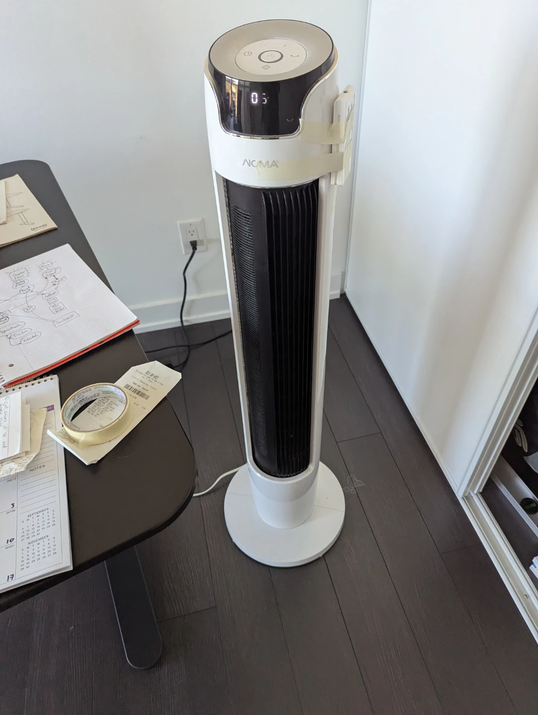 Noma White Tower Fan - photo 4