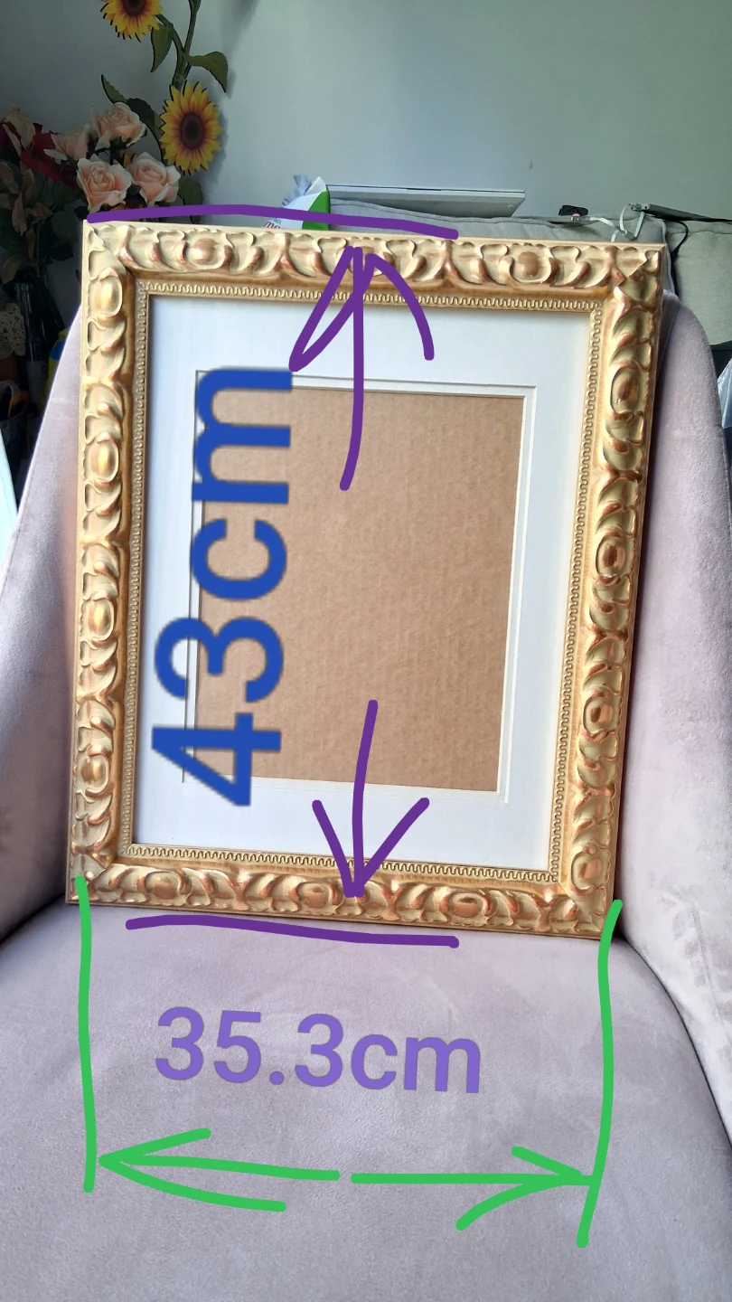 Painting frames Golden, 3 Landscape 1  Portrait - photo 5
