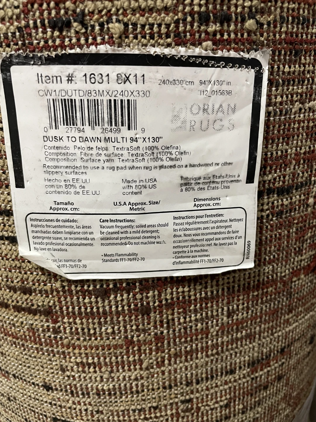 Orian Rugs Dusk to Dawn Multi Area Rug