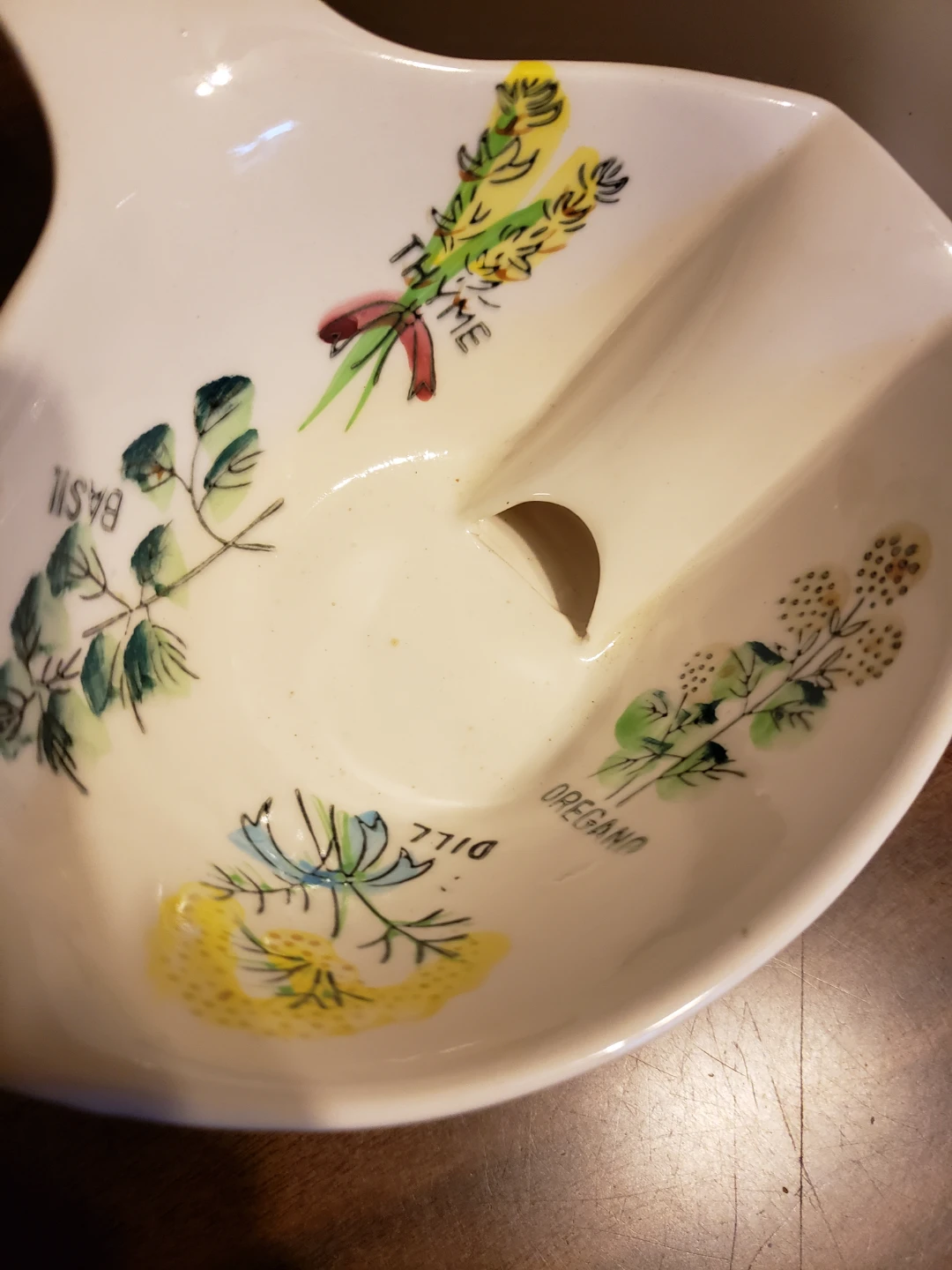 Vintage Herb Design Ceramic gravy  server - photo 2