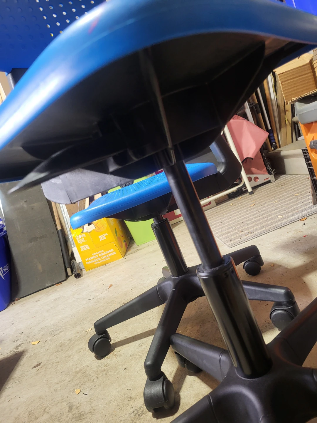 Two Blue Adjustable Rolling Task Chairs - photo 3