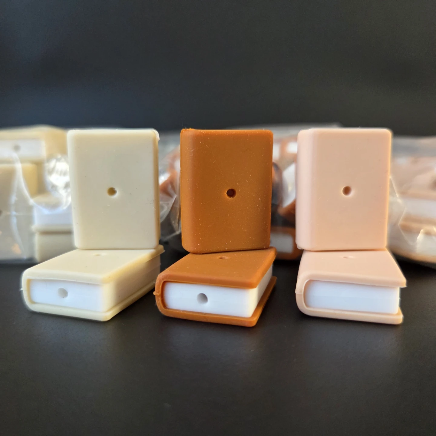 Food Grade Silicone Miniature Book Beads