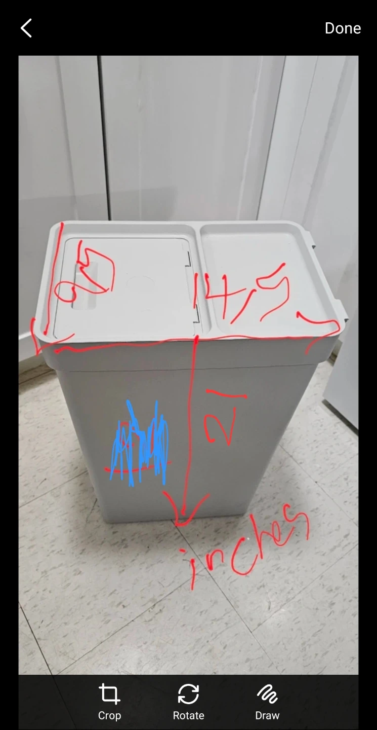 Gray plastic waste bin - photo 4