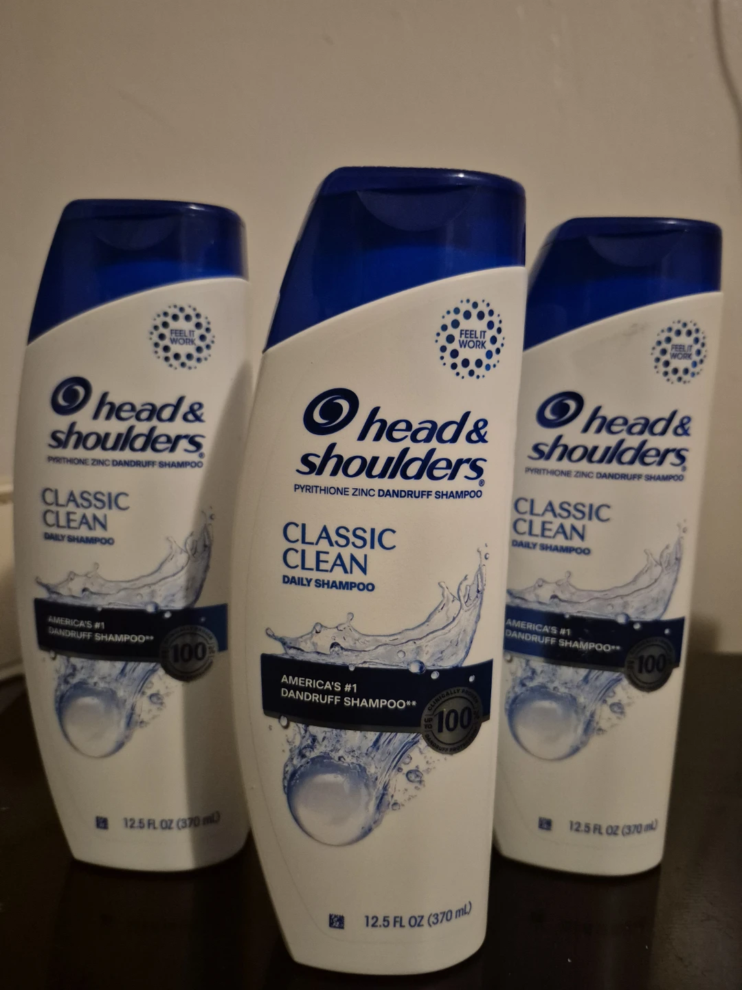 3 Head & Shoulders Classic Clean Shampoo Bottles