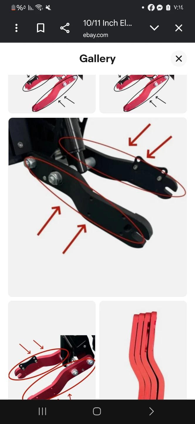 10/11 Inch Electric Scooter Suspension Arm