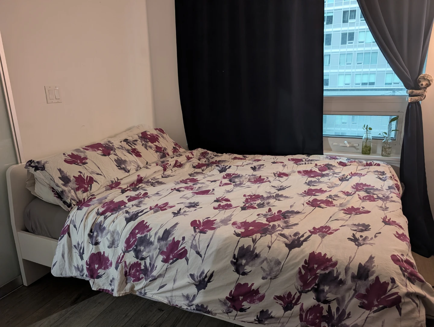 IKEA Bed Frame Queen size with memory foam mattress