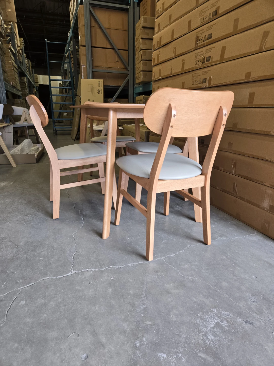 Malaysian Wooden Dining Table and Chair Set - photo 3