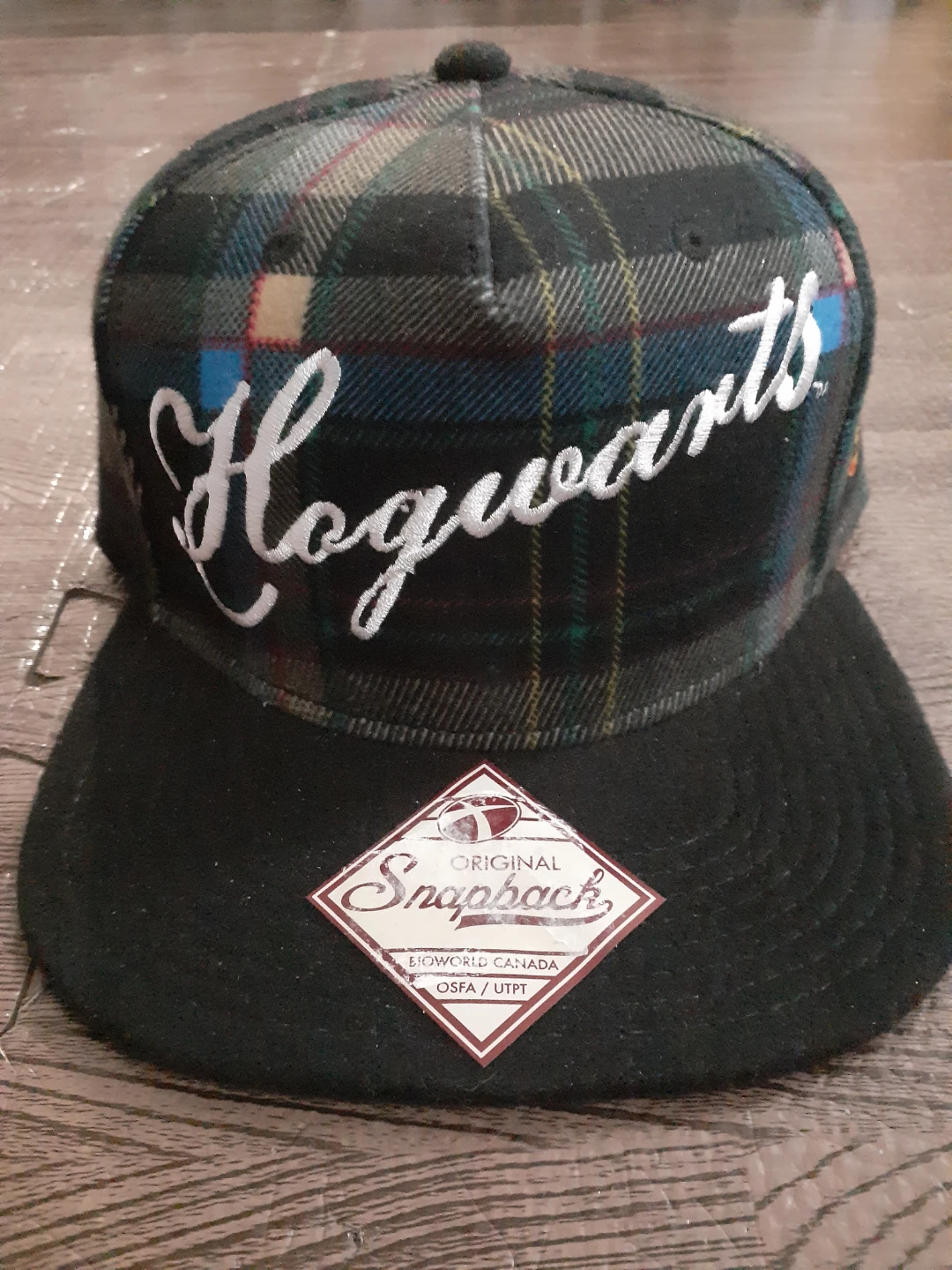 Harry Potter Hogwarts Plaid Snapback Cap BRAND NEW $5