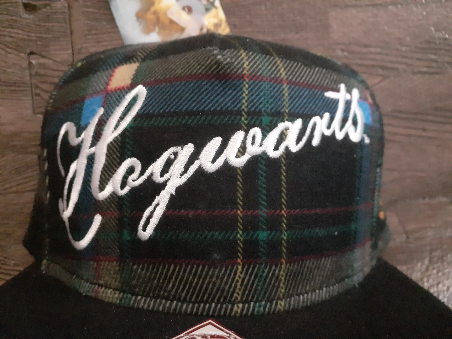 Harry Potter Hogwarts Plaid Snapback Cap BRAND NEW $5 - photo 2