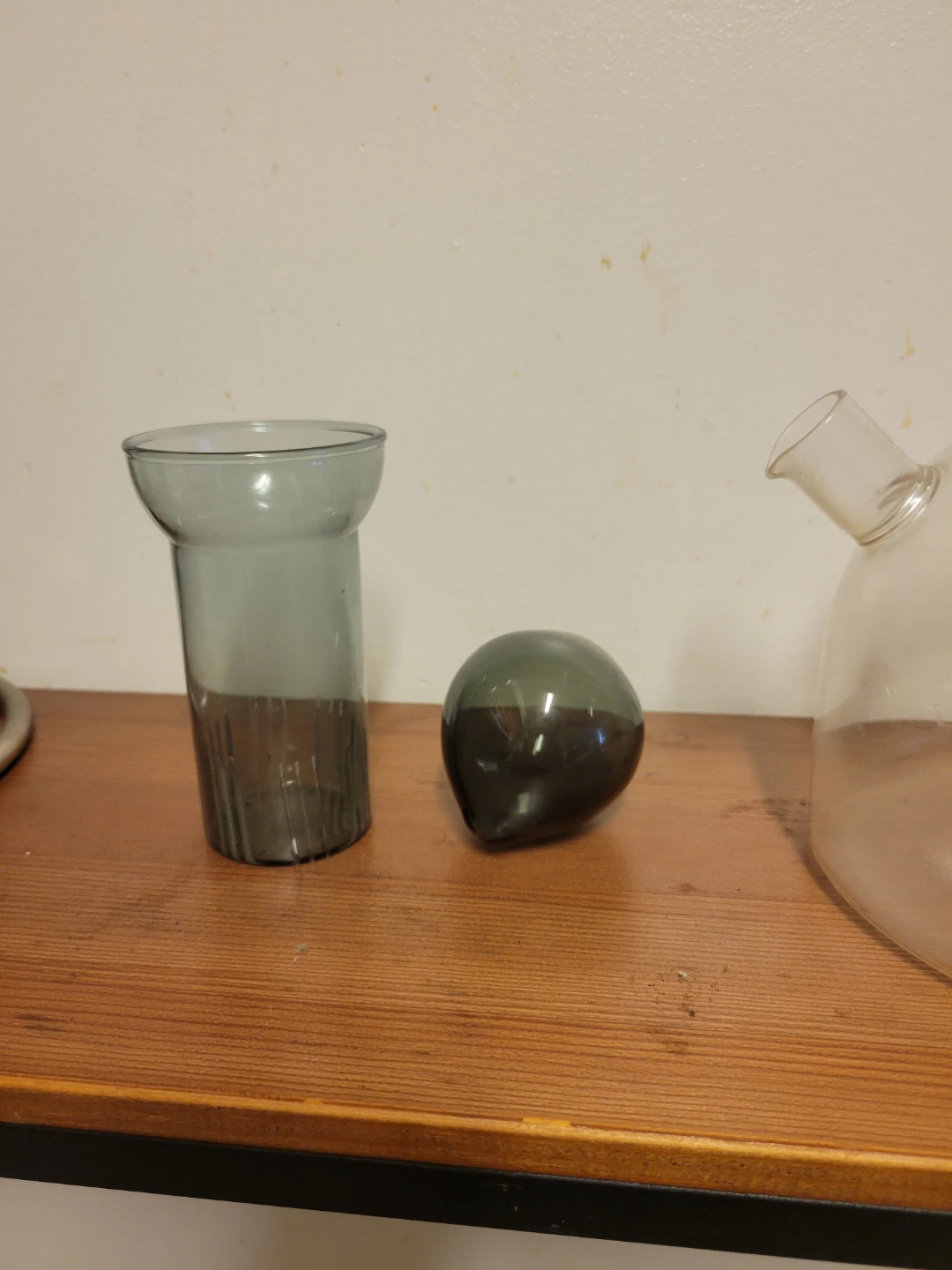 Clear Glass Teapot with Gray Filter - photo 3