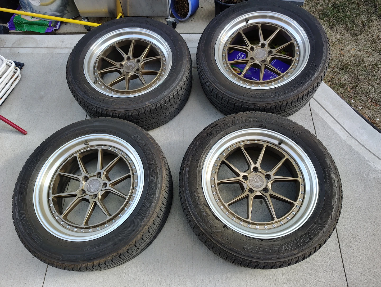 Set of 4 AodHan 19" Alloy Wheels with Bridgestone Tires - photo 5