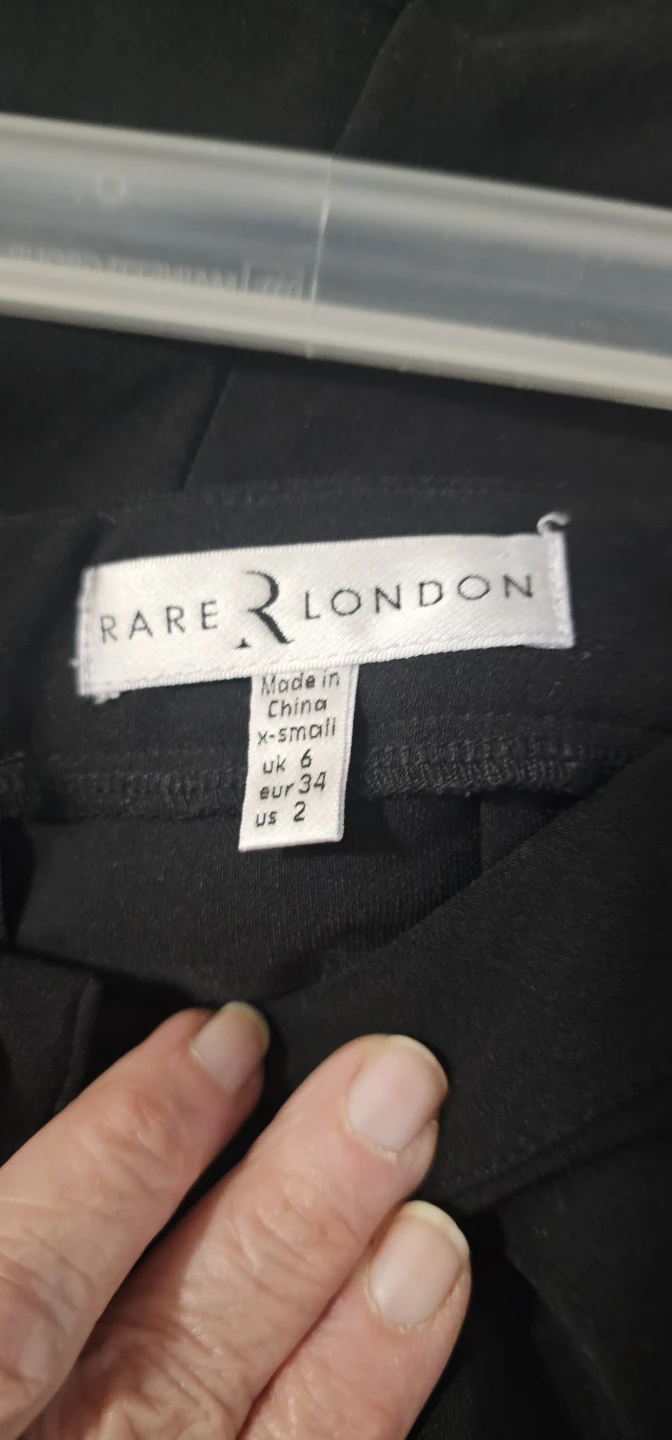 Rare London black cut-out trousers - US size 2 - photo 4