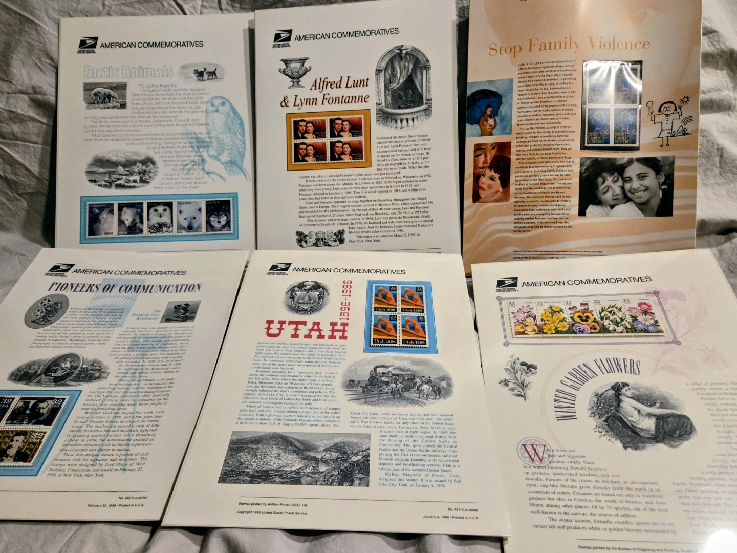 USPS American Commemorative Panels  (25C) - photo 2
