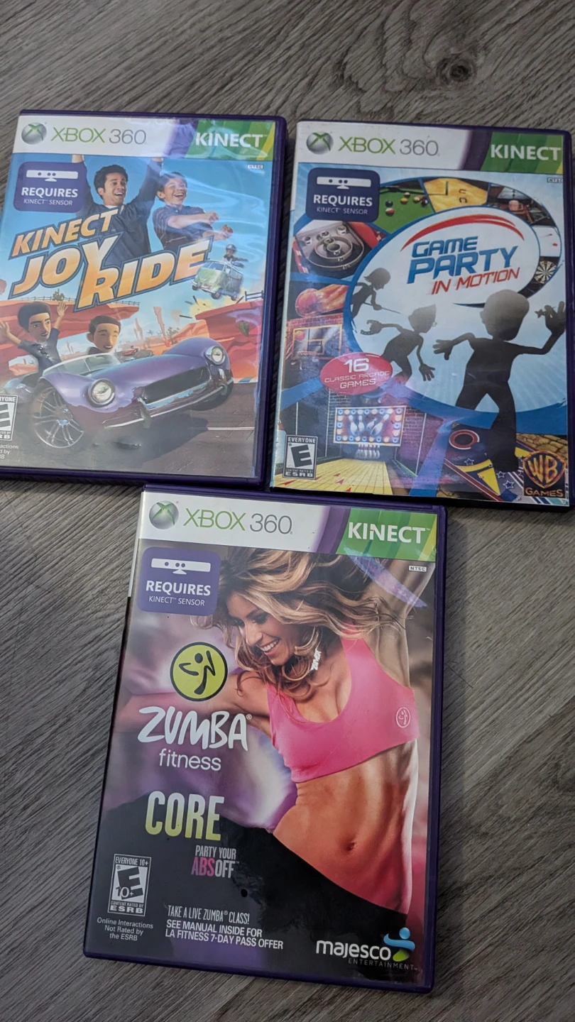 3 Xbox 360 Kinect Games