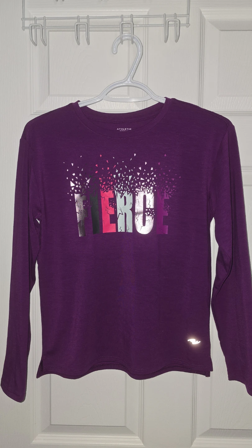 Athletic Works Purple Fierce Long Sleeve Shirt