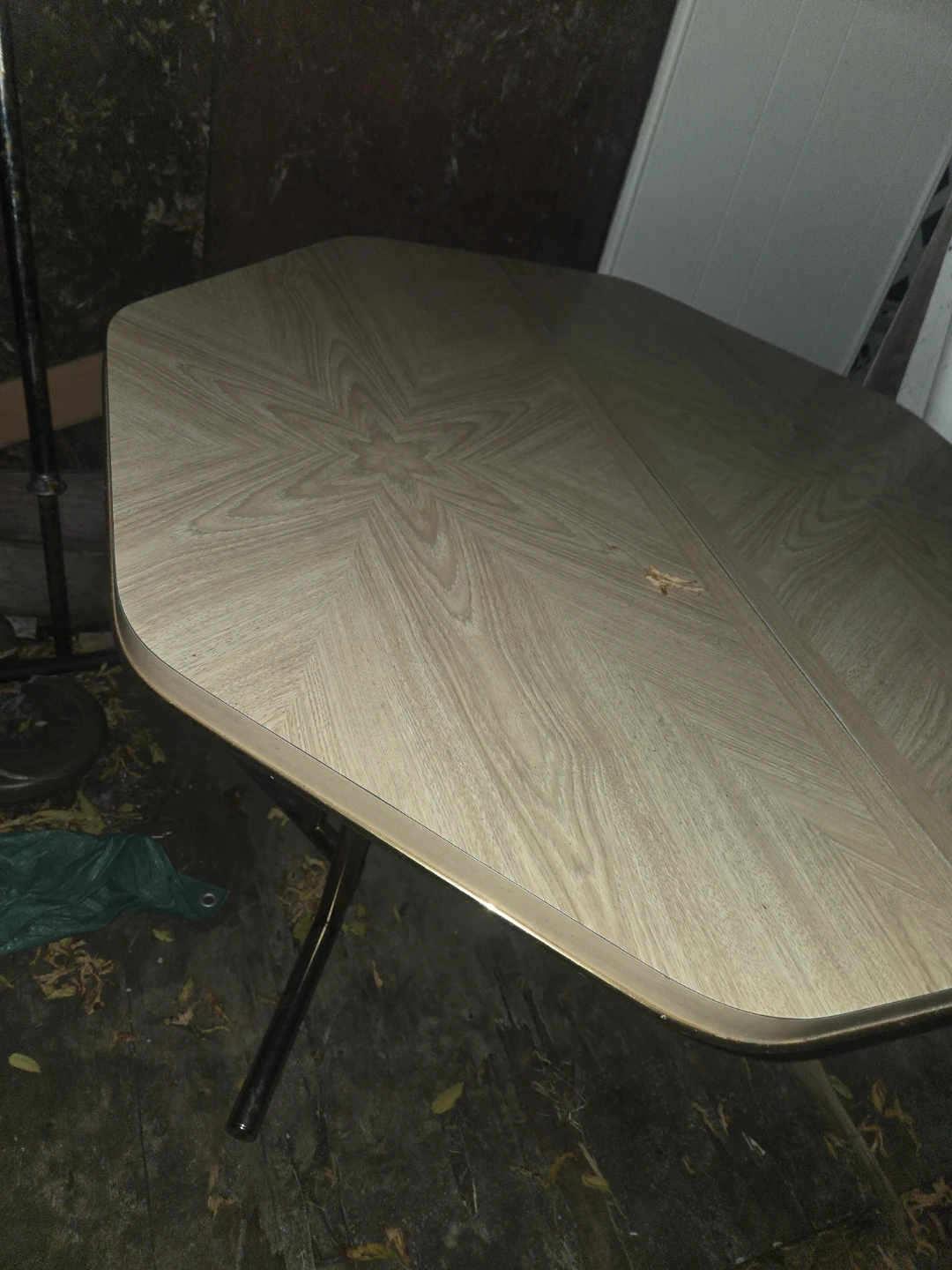 Vintage Octagonal Folding Dining Table - photo 2